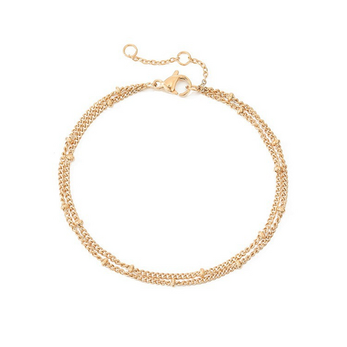 Layered Armband, Lagerarmband i Titanstål
