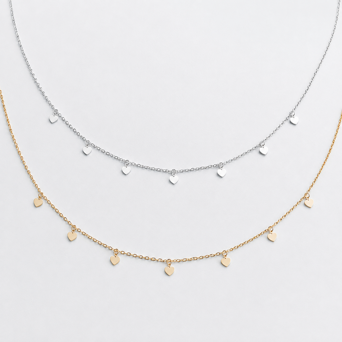 Pentagram Halsband, Stjärnhänge i Guld eller Silver