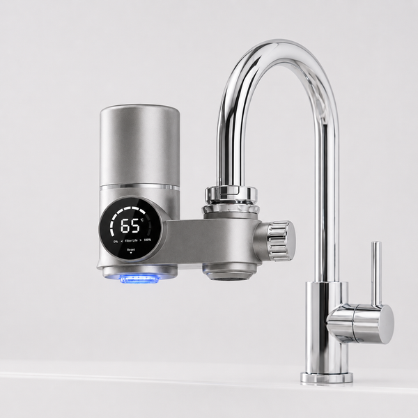 Kranfilter med LED-Display, Vattenfilter till Kranen med Keramiskt Filter